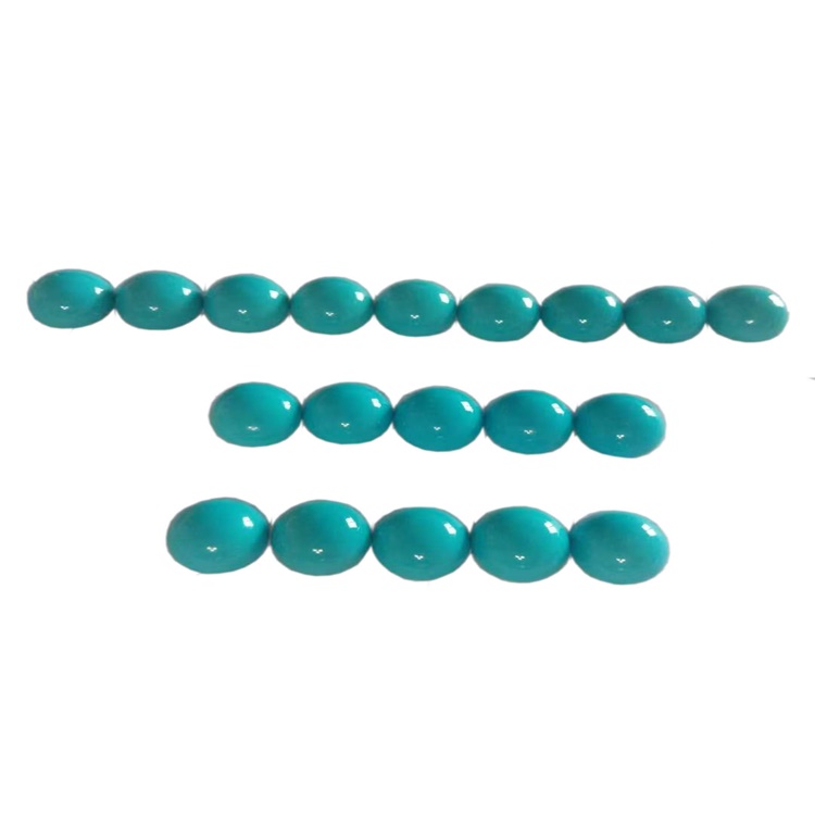 Bukuroshe Beauty Turquoise Round Cabochon - Gemstone gjysmë të çmuar -Blue-Green Turquoise rrumbullakët rrumbullakët rrumbullakëta 4-20mm 13