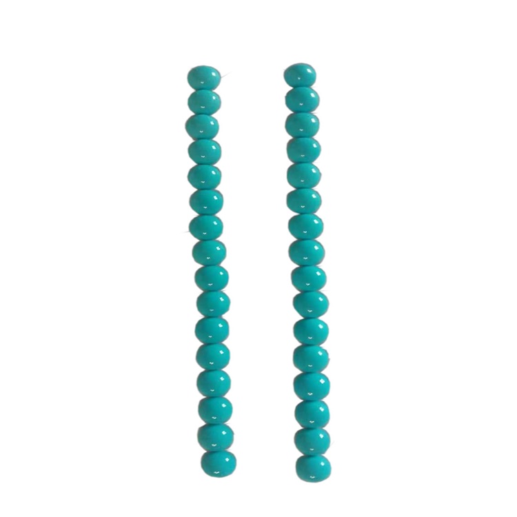 綠松石18毫米圓形凸毛冠茶自然睡眠美容綠松石凸圓形圓形藍色寶石凸棚 13