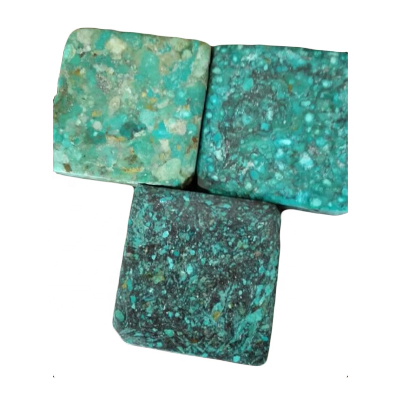 100% naravna stisnjen turkizni blok Natural High-Class Sky Blue Turquoise Gemstone Groba 7