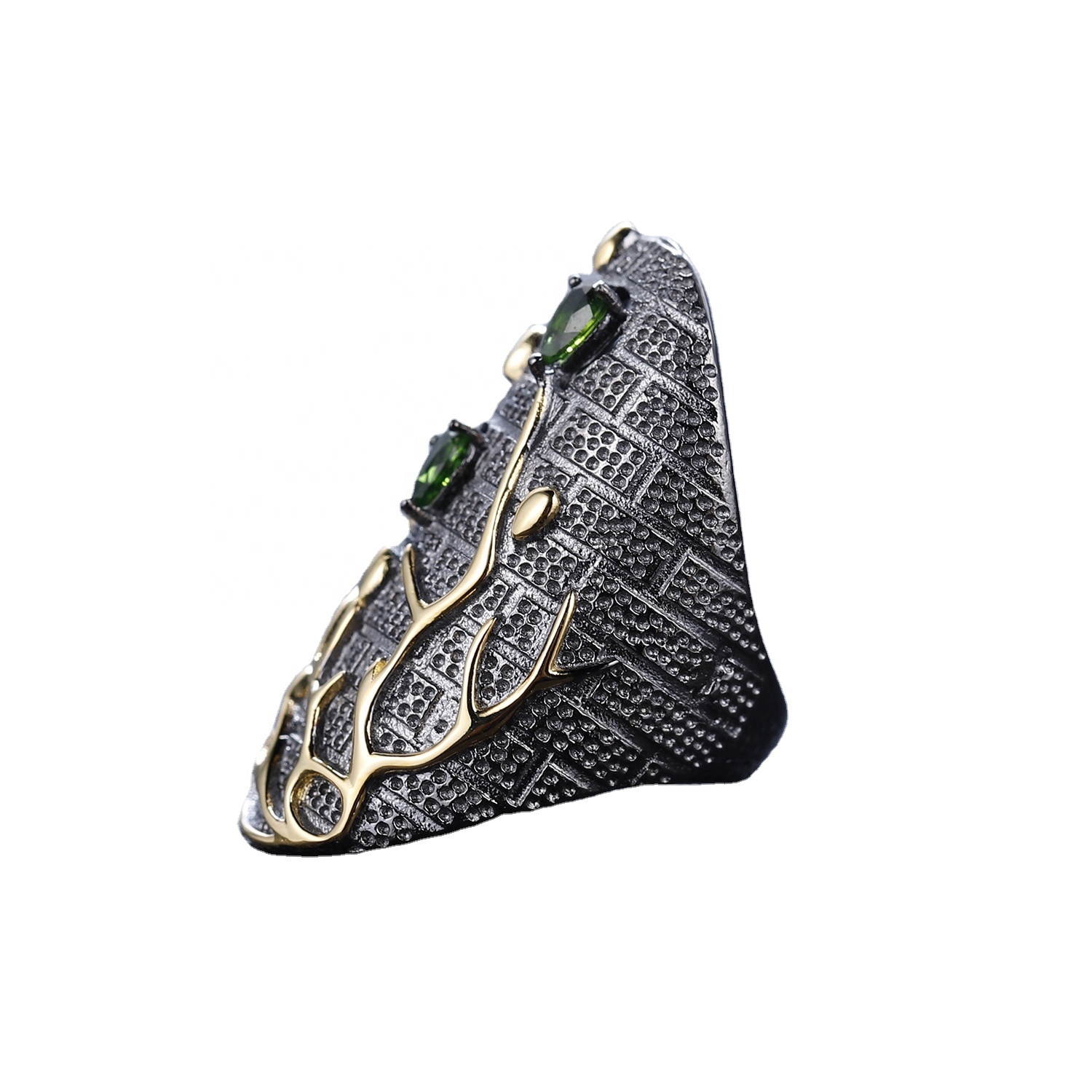 Fashional 실버 도금 청록색 반지 7