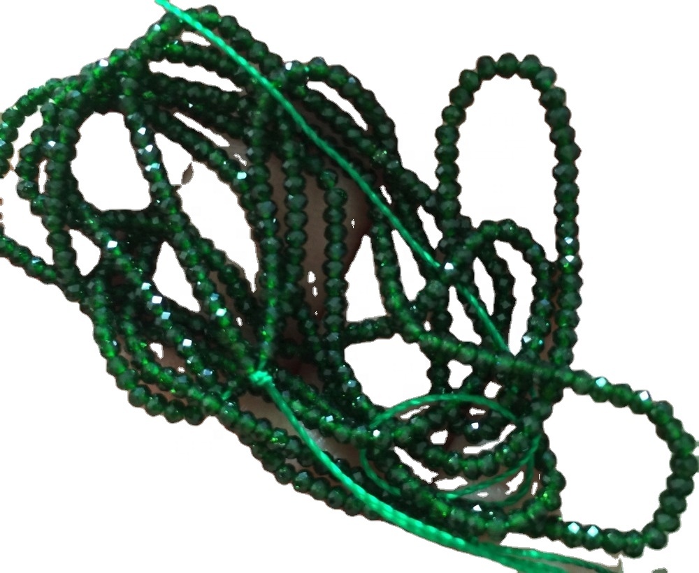 Green Jasper Faceted Round Beads Make Hurtownie 13