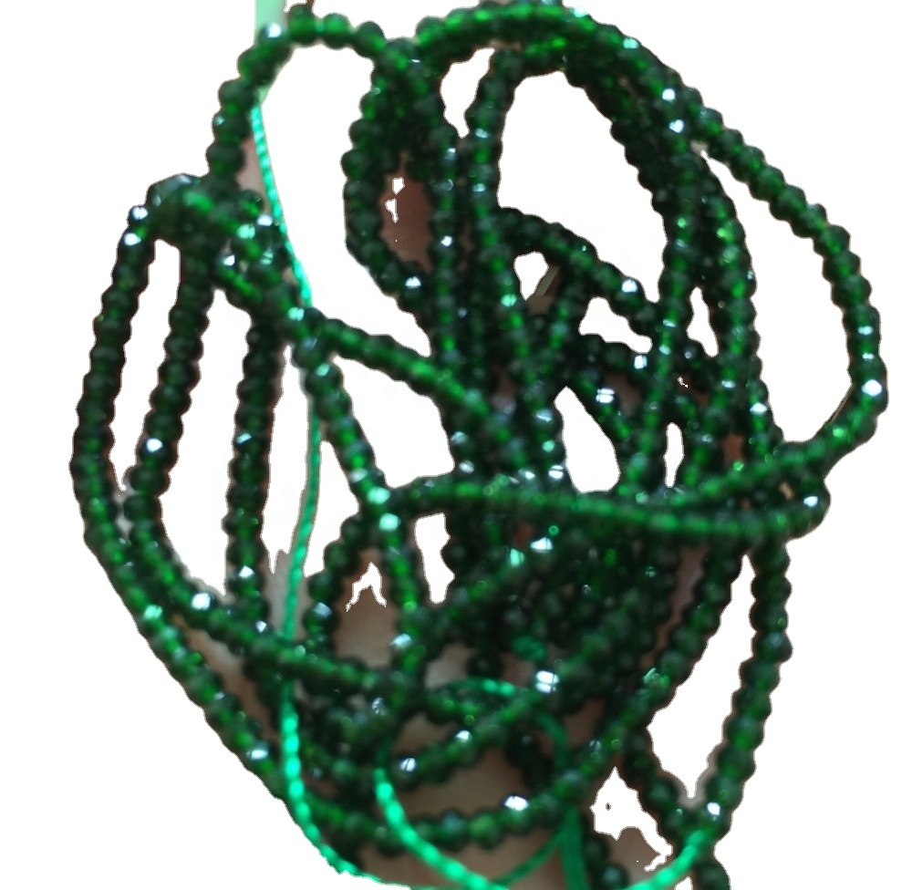 Green Jasper Faceted Round Beads Make Hurtownie 15