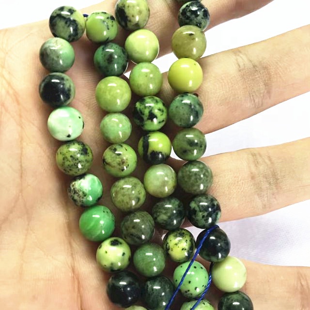 Grøn stribet jasper perler natursten smykker engros 17