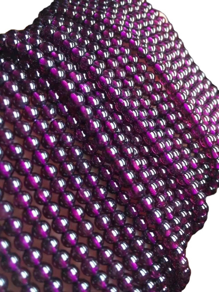 ត្បូងពេជ្រពណ៌ស្វាយធម្មជាតិ អង្កាំមូល 16 6mm 8mm 10mm 12mm 14mm 9