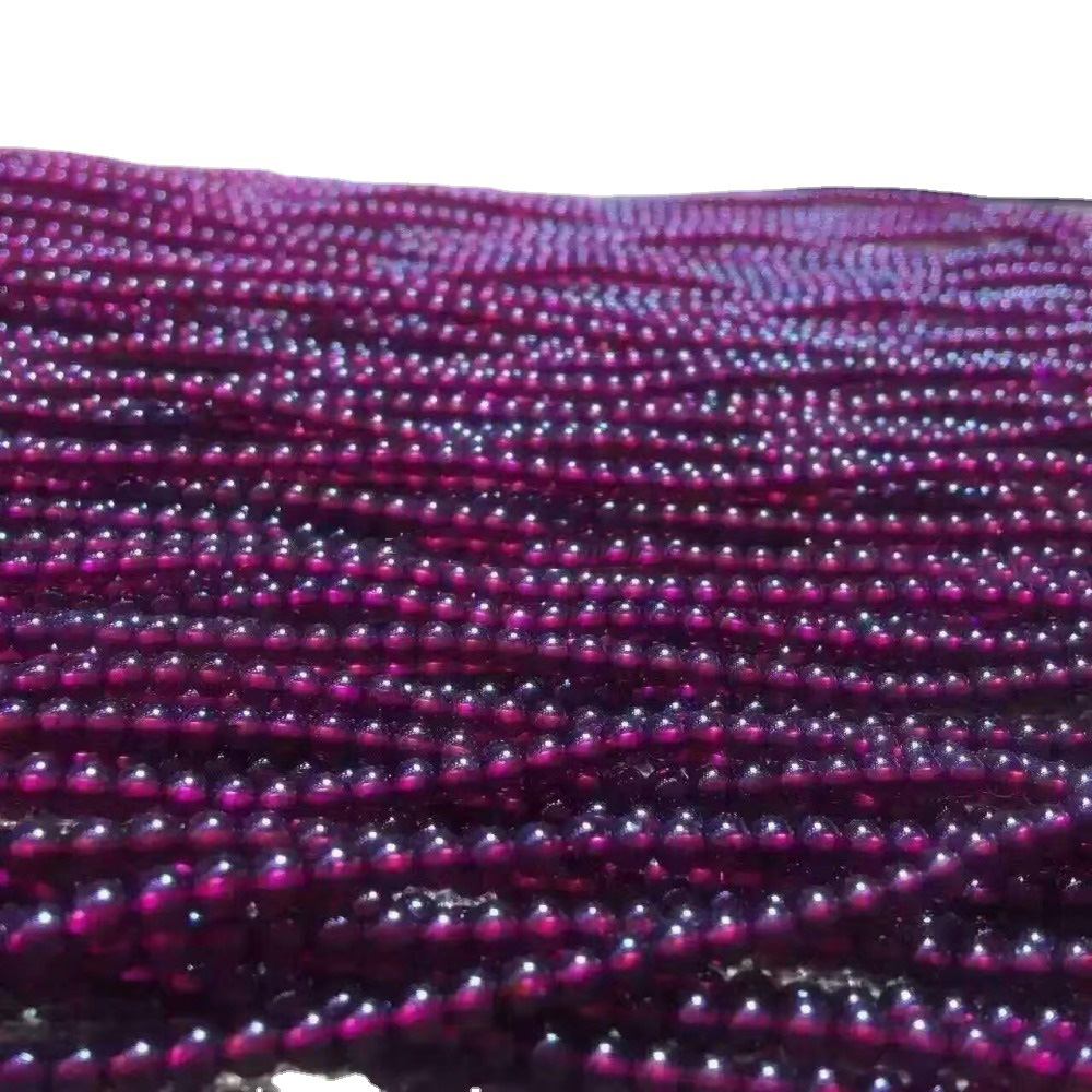 ត្បូងពេជ្រពណ៌ស្វាយធម្មជាតិ អង្កាំមូល 16 6mm 8mm 10mm 12mm 14mm 15