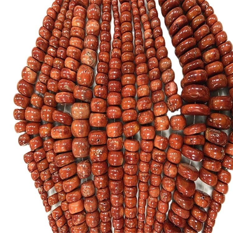 Coralli arancioni naturali Perle rotonde perline di guarigione della pietra preziosa della pietra preziosa perline allentate per la fabbricazione dei gioielli fai da te 7