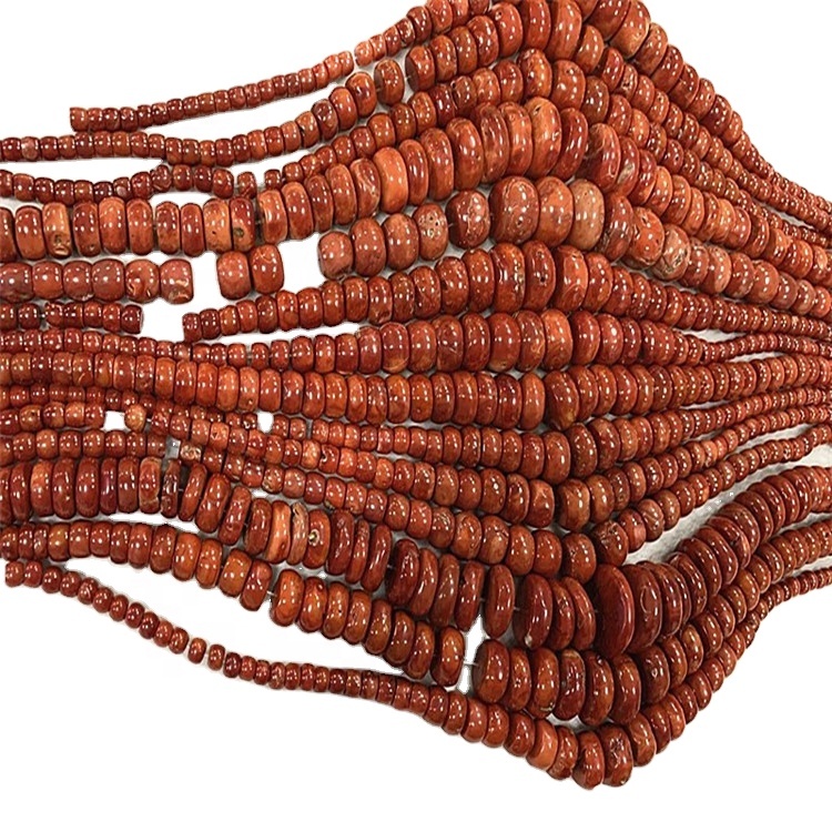 Coralli arancioni naturali Perle rotonde perline di guarigione della pietra preziosa della pietra preziosa perline allentate per la fabbricazione dei gioielli fai da te 9