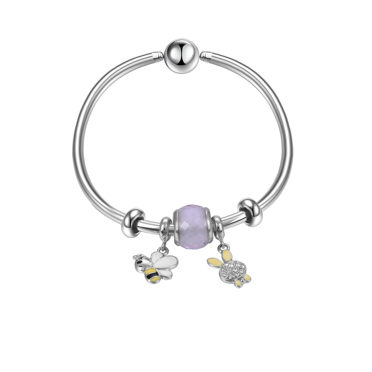 အမျိုးသမီးများအတွက်ငွေရောင်ကျက်သရေကို bangle 15