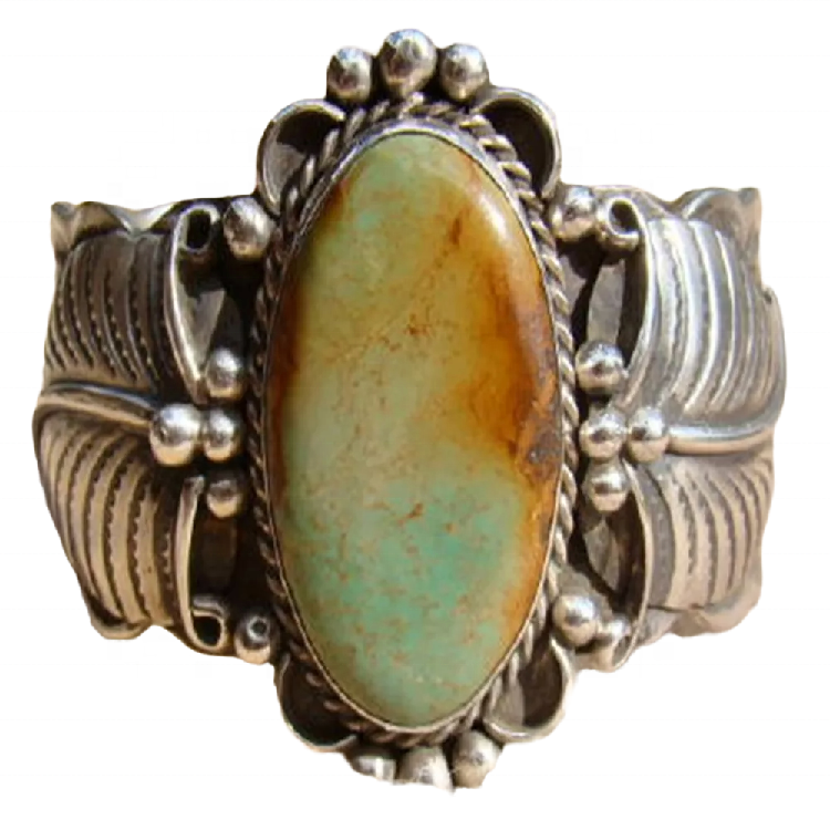 American Indian turquoise cuff bangles at bracelets. 7