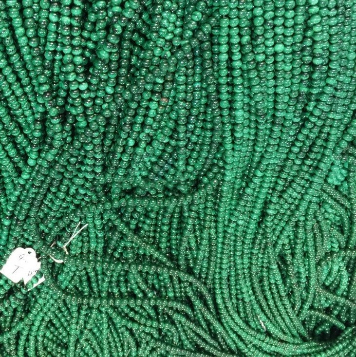 യഥാർത്ഥ പ്രകൃതിദത്ത പച്ച മലാച്ചൈറ്റ് അയഞ്ഞ കൊന്തകൾ വർദ്ധനവ് ഉണ്ടാക്കുന്നു 11