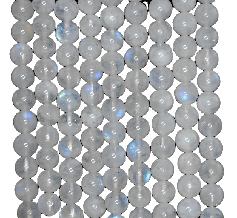 批發自然彩虹月亮石珠直接從印度 15