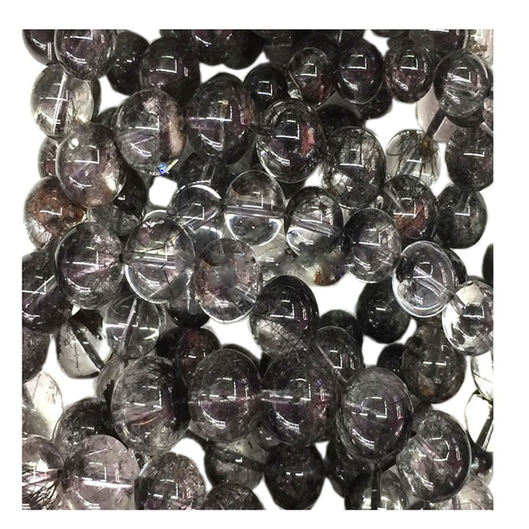 ខ្សែដៃថ្មខៀវ Quartz ពណ៌ខ្មៅសម្រាប់គ្រឿងអលង្ការ 7