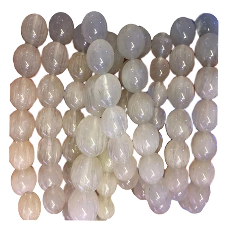 គ្រឿងអលង្ការពណ៌ស្រស់ស្អាតស្ត្រីស្ត្រីខ្សែដៃ Quartz បួនពណ៌ស 7