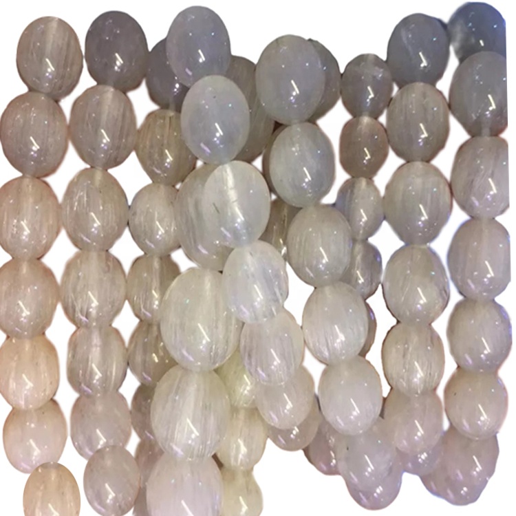 គ្រឿងអលង្ការពណ៌ស្រស់ស្អាតស្ត្រីស្ត្រីខ្សែដៃ Quartz បួនពណ៌ស 13