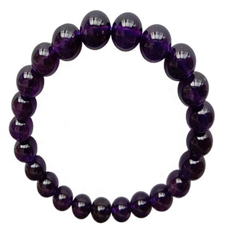 Hot-slae Rare Natural Amethyst Beads Bracelet Gemstone stretch Bracelet Jewelry 9