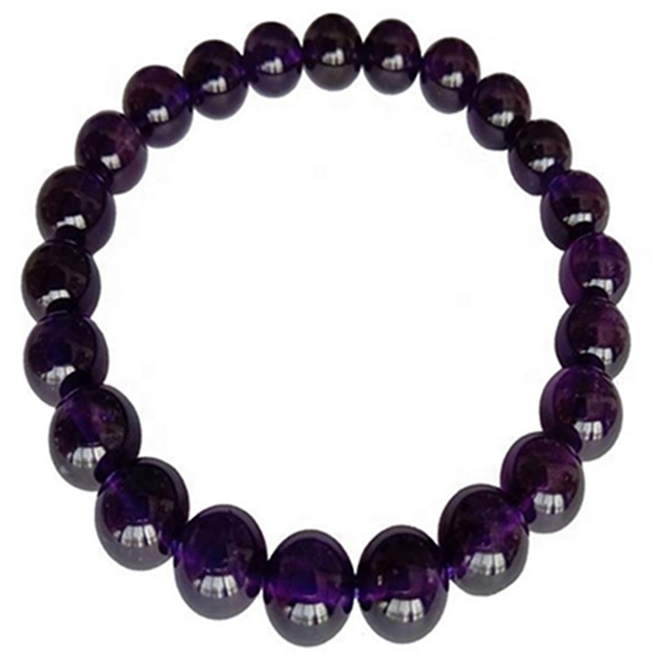 Hot-slae Rare Natural Amethyst Beads Bracelet Gemstone stretch Bracelet Jewelry 13