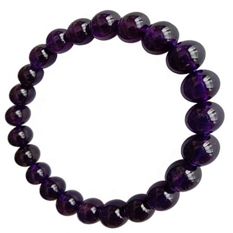 Hot-slae Rare Natural Amethyst Beads Bracelet Gemstone stretch Bracelet Jewelry 11