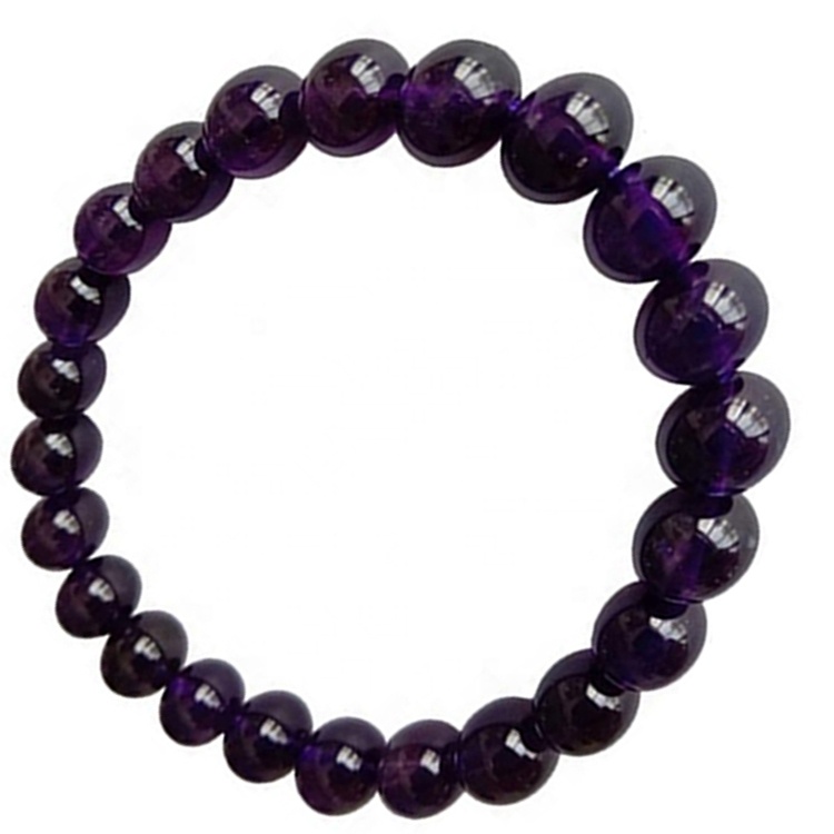 Hot-slae Rare Natural Amethyst Beads Bracelet Gemstone stretch Bracelet Jewelry 17