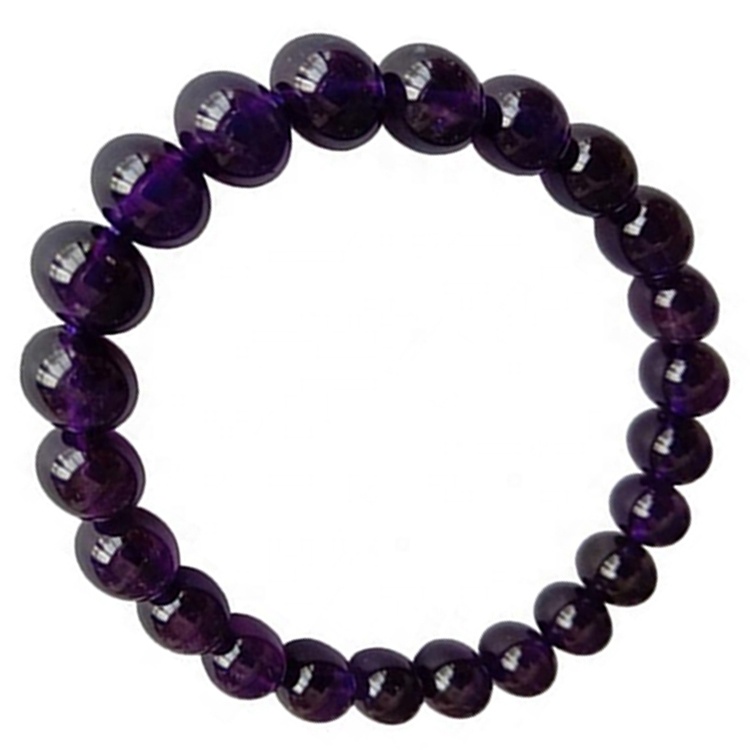 Hot-slae Rare Natural Amethyst Beads Bracelet Gemstone stretch Bracelet Jewelry 15