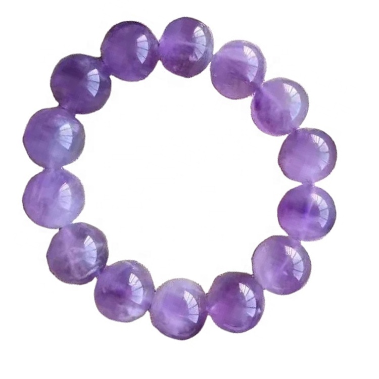 Nouvo pwodwi 8mm Amethyst Crystal Perles Braslè Bijou Pwodwi pou Telefòn pou Lady 9
