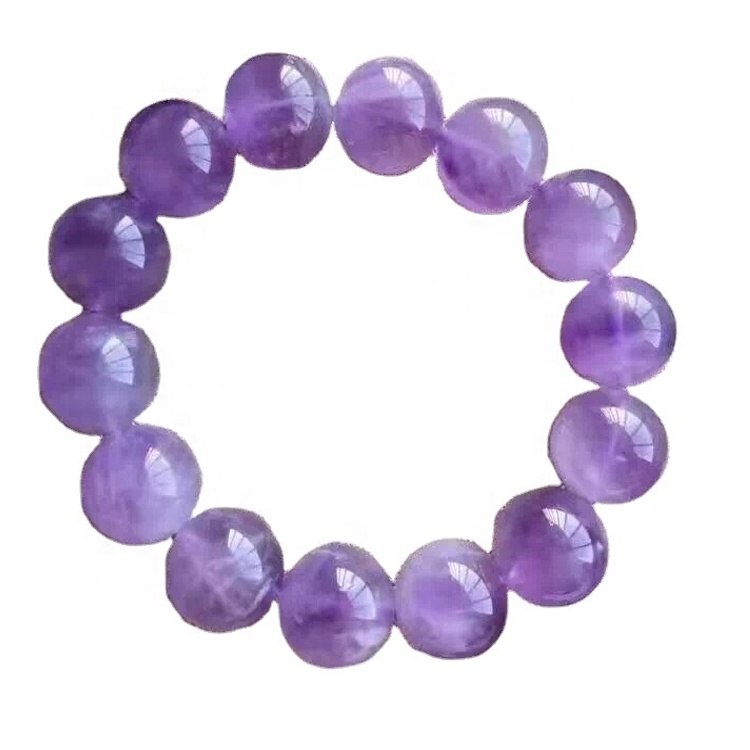 Nouvo pwodwi 8mm Amethyst Crystal Perles Braslè Bijou Pwodwi pou Telefòn pou Lady 7