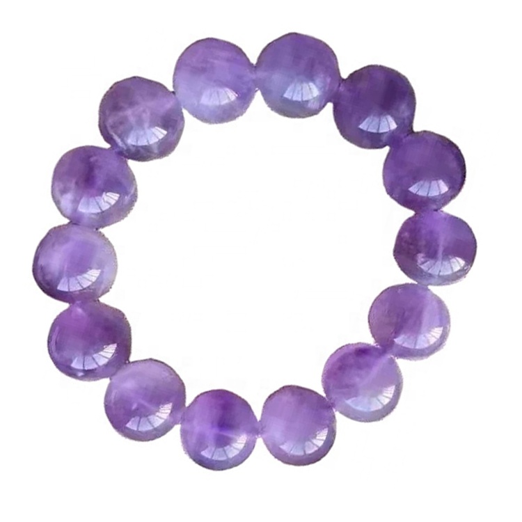 Nouvo pwodwi 8mm Amethyst Crystal Perles Braslè Bijou Pwodwi pou Telefòn pou Lady 15