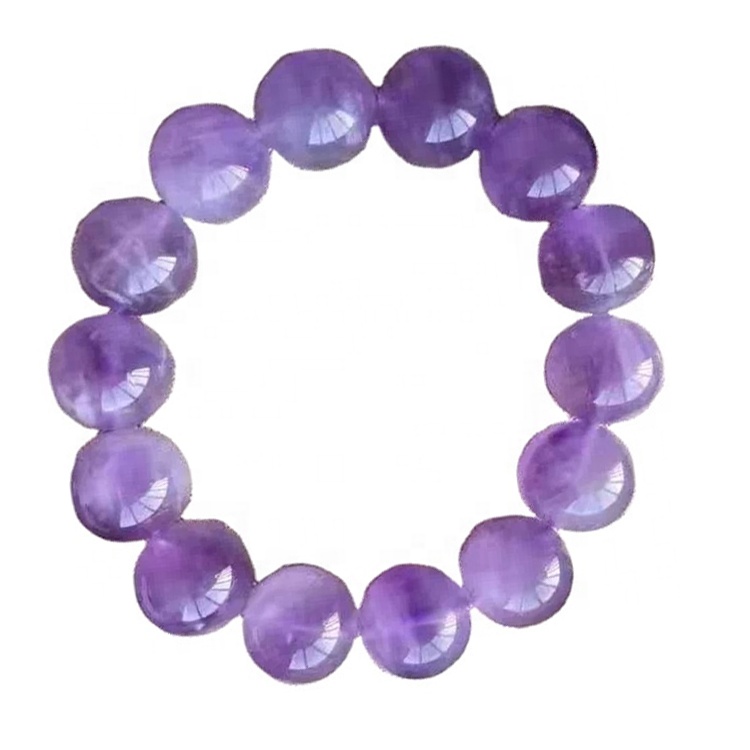 Nouvo pwodwi 8mm Amethyst Crystal Perles Braslè Bijou Pwodwi pou Telefòn pou Lady 13