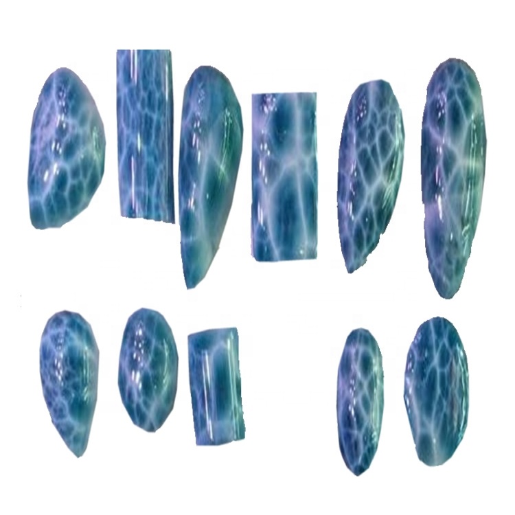 Ovaal Natuurlike Larimar Cabochons Larimar Cabs Origin Dominikaanse Republiek 9