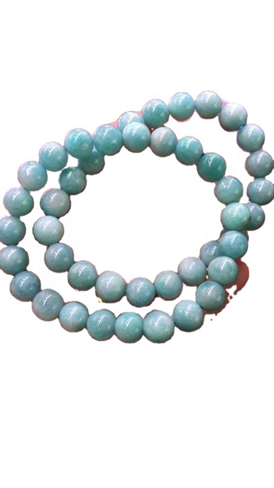 លក់ដុំនៅលើដីប៉េរូធម្មជាតិរលុងធម្មជាតិខៀវអង្កាំរបស់ Amazonite 11