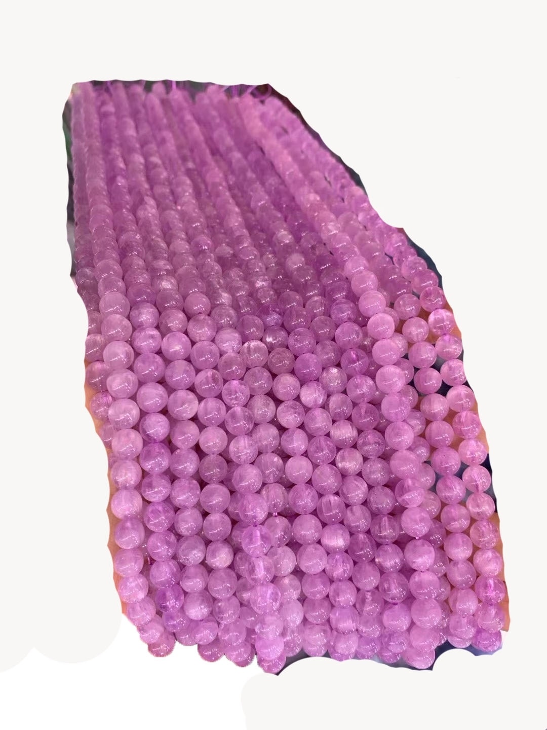 អង្កាំថ្មរបស់ Kunzite ពណ៌ស្វាយមិនទៀងទាត់សម្រាប់គ្រឿងសំអាងគ្រឿងទេសសម្រាប់គ្រឿងអលង្ការធ្វើខ្សែដៃ 15