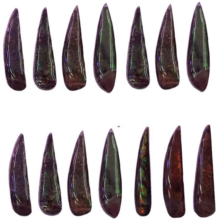 അമ്മാലൈറ്റ് ജെംസ്റ്റോൺ കാബോചോൺ ആഭരണങ്ങൾ 7