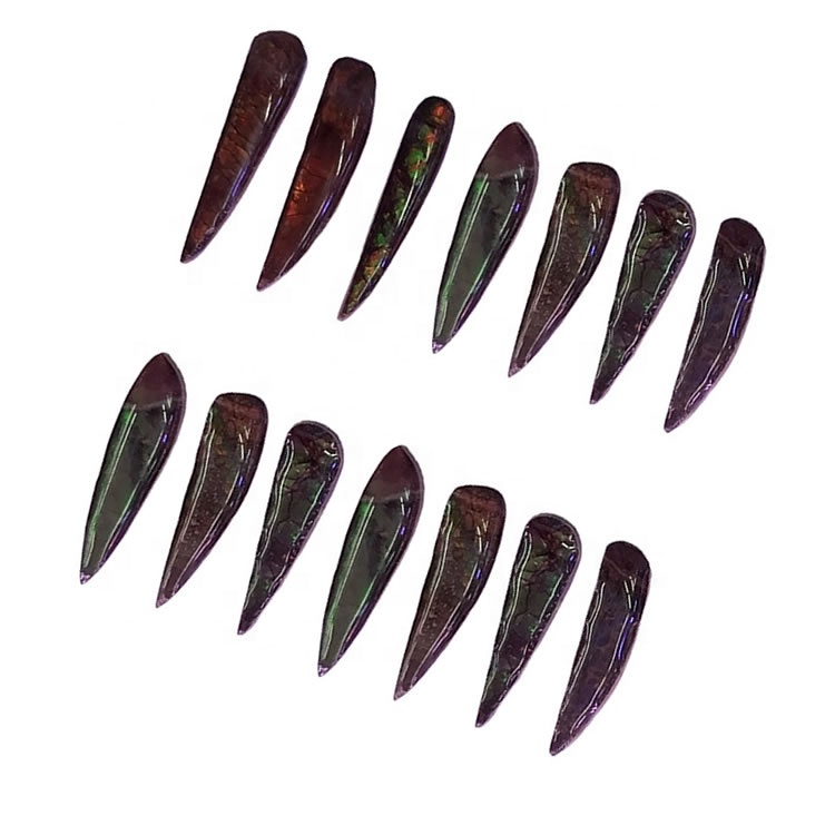 അമ്മാലൈറ്റ് ജെംസ്റ്റോൺ കാബോചോൺ ആഭരണങ്ങൾ 15