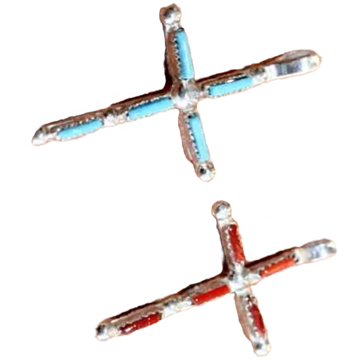 Natural Turquoise pendant gemstone Lovely Turquoise Pendant Cross Design 925 Sterling Silver Pendant 15