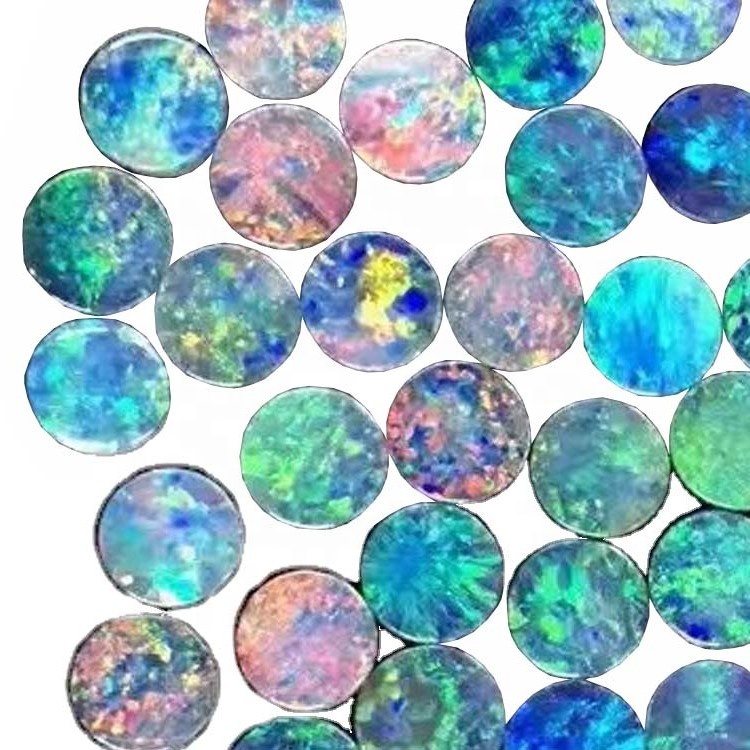 Cabochões lisos opal 9