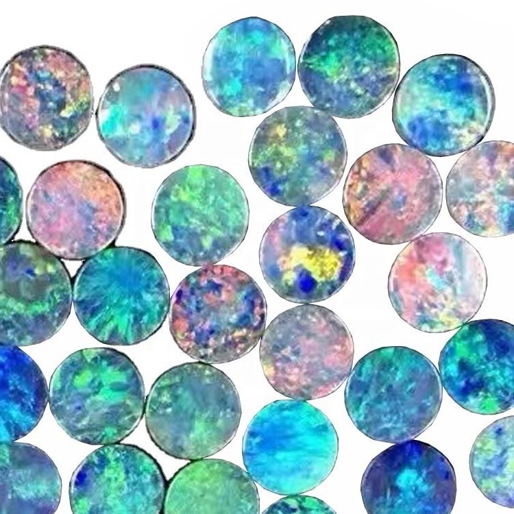 Cabochões lisos opal 11