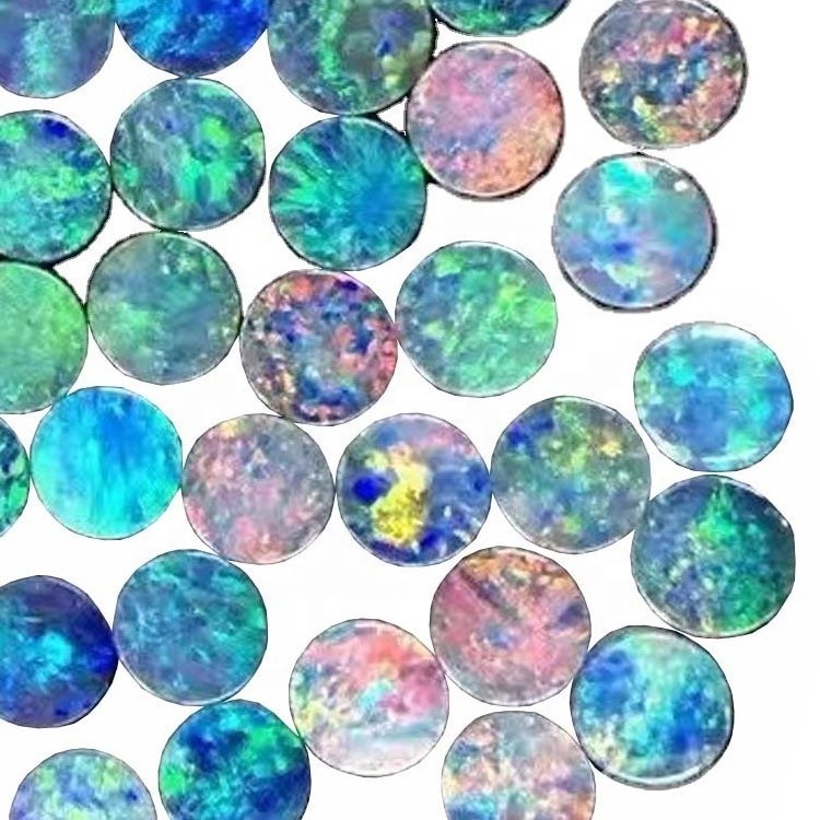 Cabochões lisos opal 13