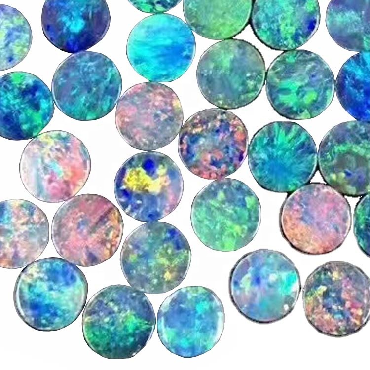 Cabochões lisos opal 15