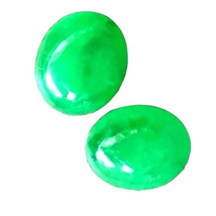 Natural Emerald Cabochon Oval Shape Gemstone Emerald Loose Stone Cabochon For Jewelry1 11