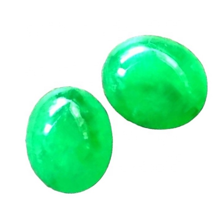 Natural Emerald Cabochon Oval Shape Gemstone Emerald Loose Stone Cabochon For Jewelry1 13