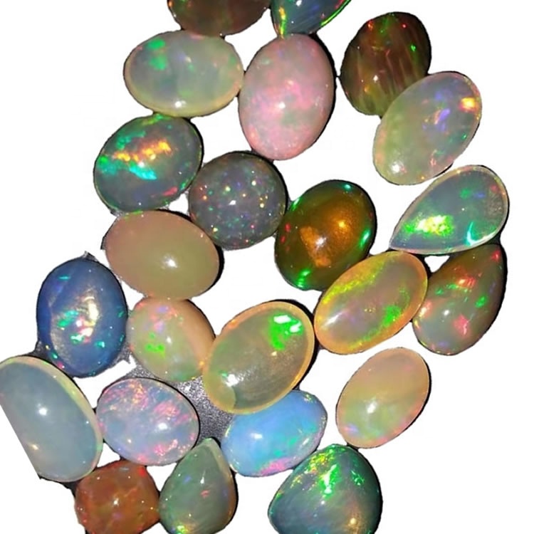 Red Fire Opal Eþíópíu Opal Cabochon Natural Opal Gemstone 7