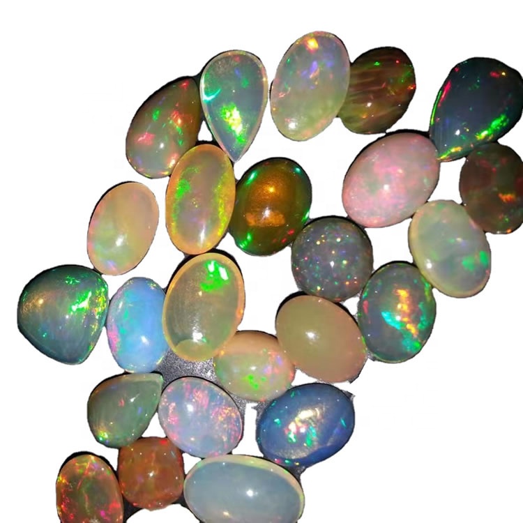 Red Fire Opal Eþíópíu Opal Cabochon Natural Opal Gemstone 9