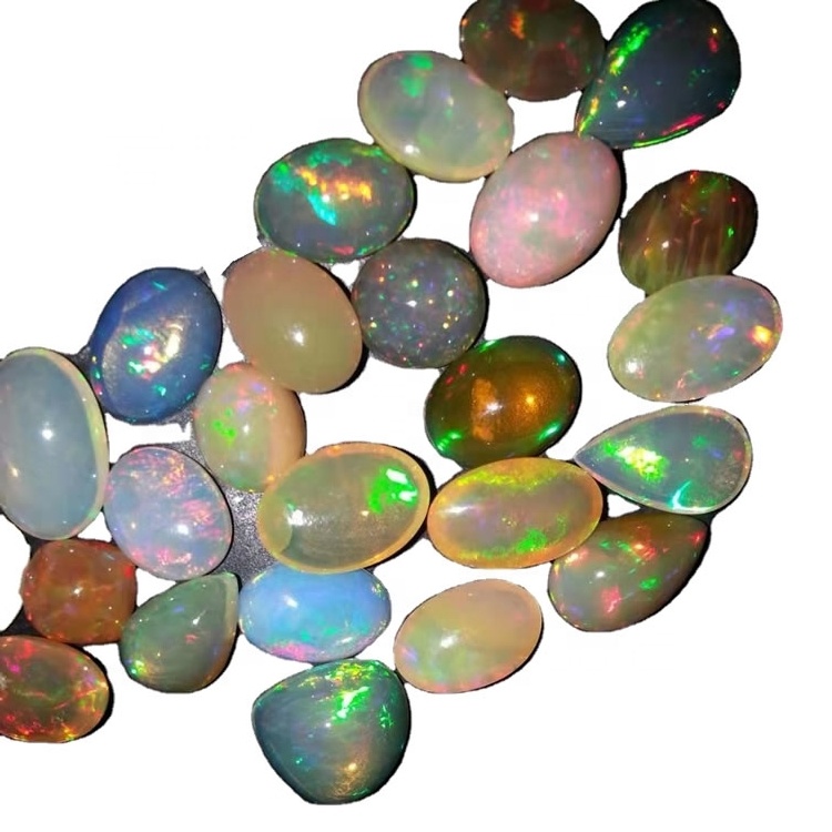 Red Fire Opal Eþíópíu Opal Cabochon Natural Opal Gemstone 11