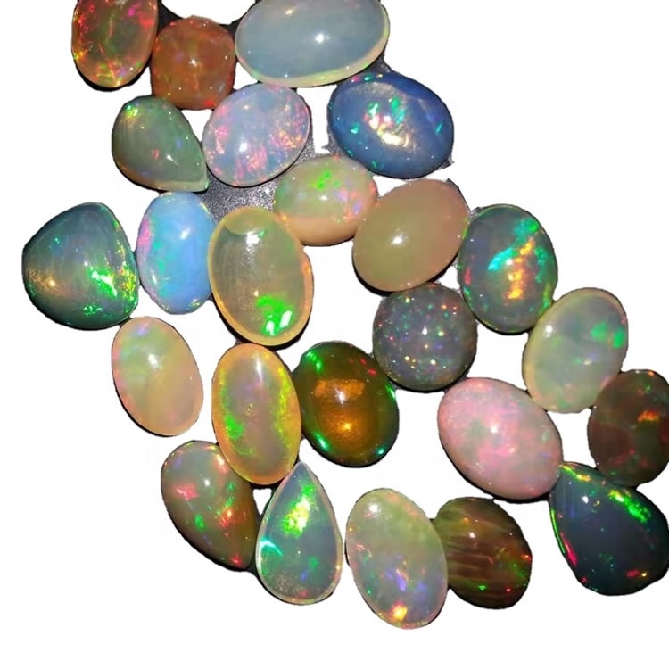 Red Fire Opal Eþíópíu Opal Cabochon Natural Opal Gemstone 15