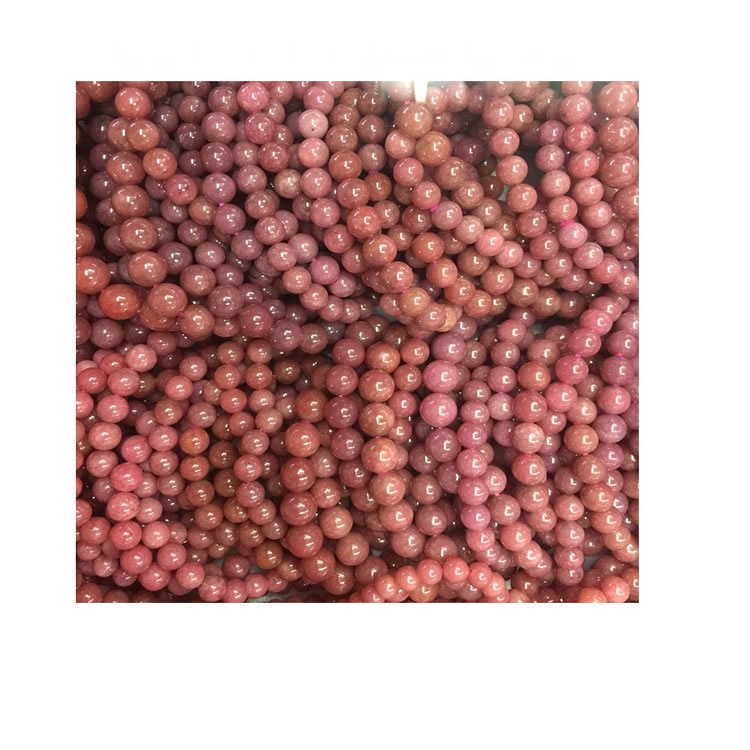 Wholesale Línea negra natural Rhodonite Piedras sueltas piedras piedras naturales 13