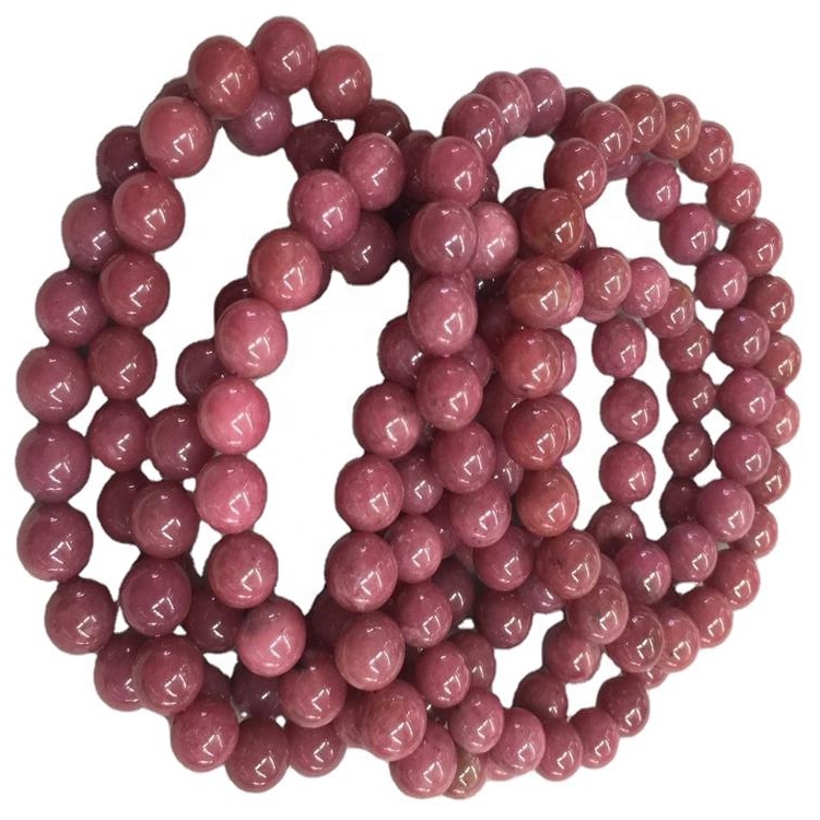 Wholesale Línea negra natural Rhodonite Piedras sueltas piedras piedras naturales 15