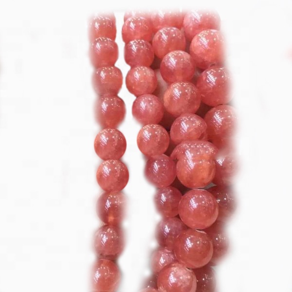 Beads redondas de ródocrosita de la más alta calidad Compre al por mayor Gemstone Beads Strands 13