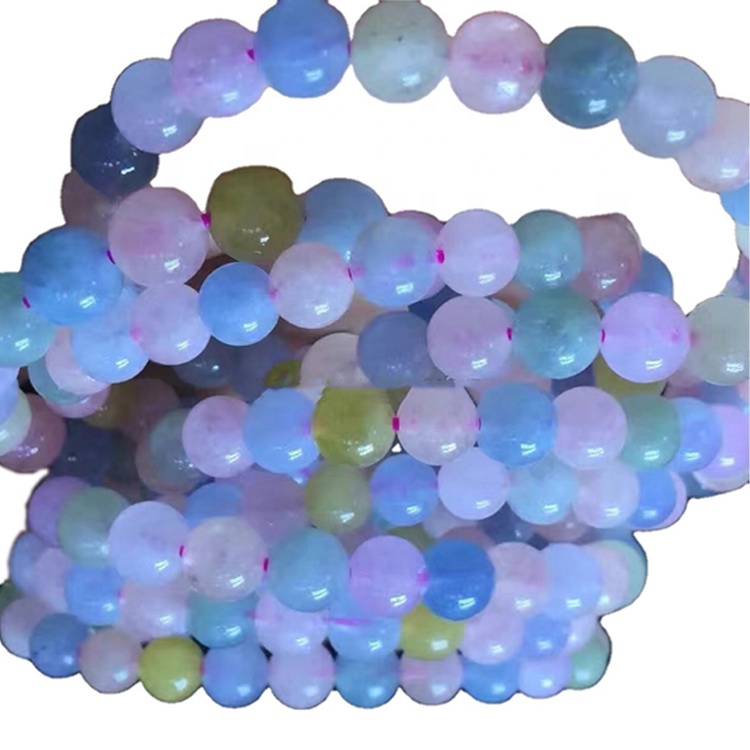 លក់ដាច់ក្តៅដែលមានគុណភាពខ្ពស់ Morganite មូលខ្សែដៃរោមចិញ្ចើមជុំសម្រាប់ស្ត្រី 10