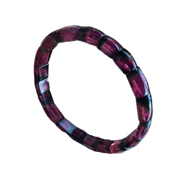 Multi layer Mountain Colorful Tourmaline Rubellite Bangle Jewelry Beaded Bracelets Bracelet 02 Natural 9