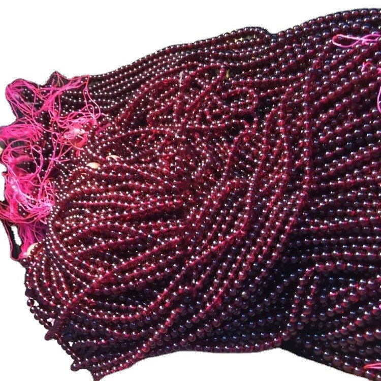 Rhodolita natural rosa granate facetado perlas redondas Strand / Rhodolite Garnet Ball Forma Beads 9