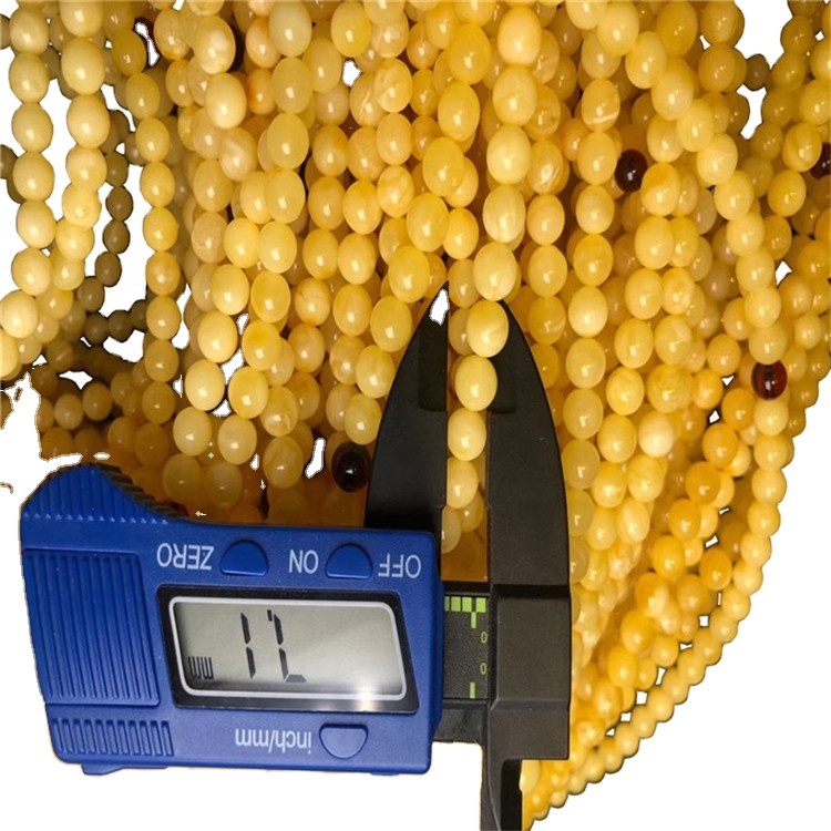 String Natural Amber Beeswax Round Beads Gemstone Popular nga Beads House Alahas 15